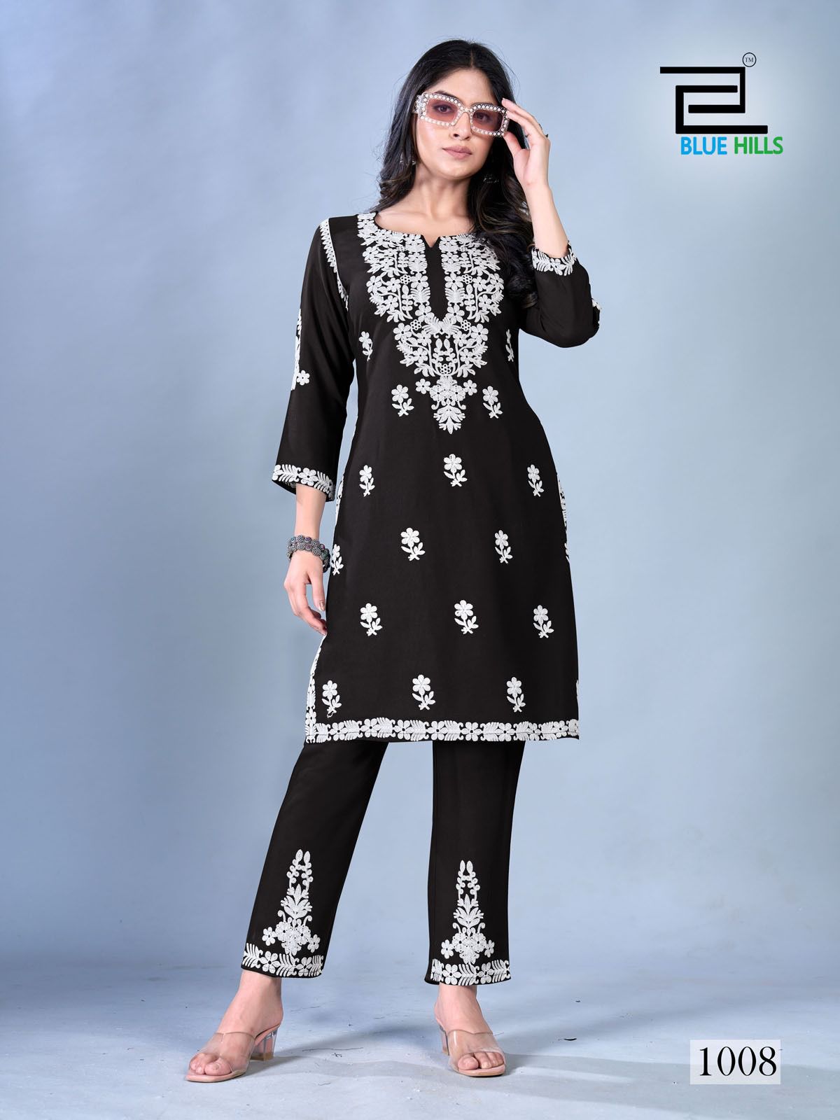 Sunburn 2024 By Blue Hills Rayon Embroidery Kurti With Bottom Wholesale Clothing Suppliers In India

